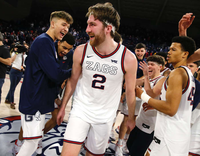 Drew Timme is the only player in GU program history to earn multiple All-American selections in a career.